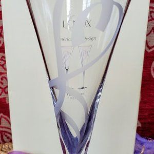 "True Love" Flute Pair by Lenox.  Non-lead Crystal made in China
